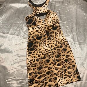 🌹 Lette • Sexy Animal Print Sleeveless Bobycon Mini Dress
